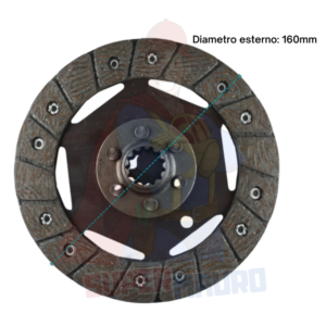 DISCO FRIZIONE BERTOLINI YABE MOTOCOLTIVATORE 310 324 DIAMETRO 160mm DENTI 13