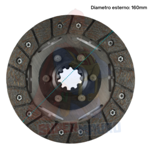 DISCO FRIZIONE MOTOCOLTIVATORI PASQUALI 904 DIAMETRO 160mm DENTI 10 (29X23)
