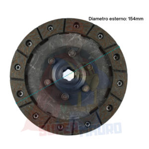 DISCO FRIZIONE VALPADANA VMC14 MAB TRATTORINO 4RM DIAMETRO 154mm DENTI 6 17X14mm