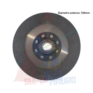 DISCO FRIZIONE ad. NIBBI BRUNO TRATTORINO 519 D=138mm Z=15 (24X21)