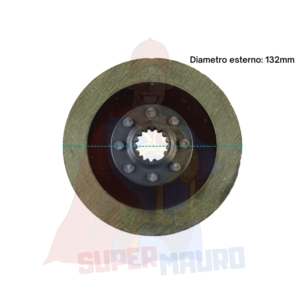 DISCO FRIZIONE MOTOZAPPA NIBBI BRUNO TRATTORINO 519 DIAMETRO 132mm DENTI 15