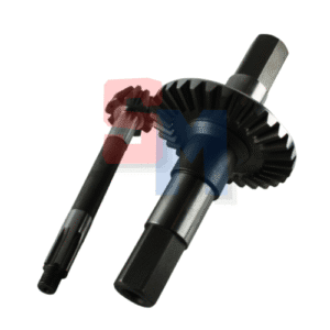 COPPIA CONICA PIGNONE + CORONA + ASSE BRUMI MINIREKORD DENTI 9 30 ESAGONO 30mm