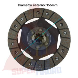 DISCO FRIZIONE AEBI AM41 DIAMETRO 155mm DENTI 10 23X18mm