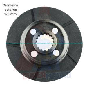 DISCO FRIZIONE ad. VALPADANA SEP 140 130 2 SERIE DIAMETRO 122mm DENTI 15 (28x24)