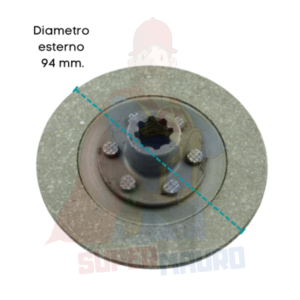 DISCO FRIZIONE MONODISCO BIDISCO BRUMI SIMPLEX DIAMETRO 94mm DENTI 8 (15X13)