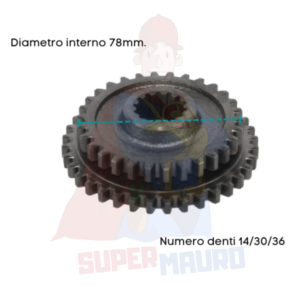 INGRANAGGIO DOPPIO RIDUZIONE SUPER SPECIAL GOLDONI DENTI 14 30 36