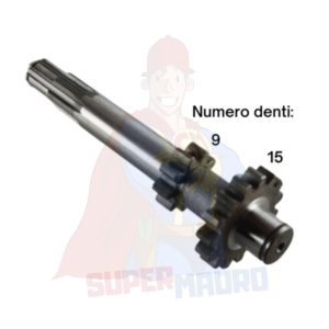 ALBERO ASSE PRIMARIO ad. MOTOCOLTIVATORE SUPER SPECIAL 140 GOLDONI DENTI 9 15