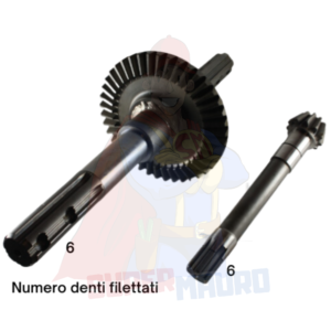 COPPIA CONICA ad. GOLDONI EXPORT FRESA 28 Z=11/41 RIF. ORIG. 40414-40413