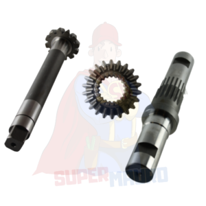 KIT COPPIA CONICA ALBERO PORTA FRESA PASQUALI 917 12 CV QUADRATINO DENTI 12 22
