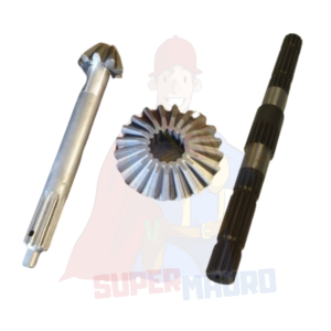 KIT COPPIA CONICA ALBERO PORTA FRESA MOTOCOLTIVATORE FERRARINO DENTI 9 21