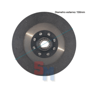 DISCO FRIZIONE ad. NIBBI BRUNO TRATTORINO 519 D=138mm Z=15 (24X21)