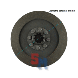 DISCO FRIZIONE ad. MOTOZAPPA CASORZO SU4 VIGNETO D=145mm Z=10 (26X21)