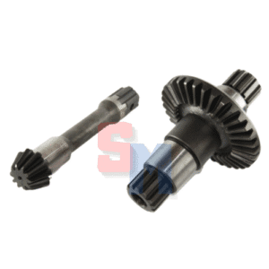 COPPIA CONICA INFERIORE PIGNONE + CORONA + ASSE GOLDONI FRESA 22 DENTI 10 33