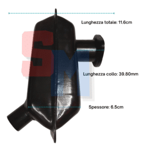 MARMITTA MOTORE LOMBARDINI LA 400 490 FRT RUGGERINI RD RF 80 81 90 120 90