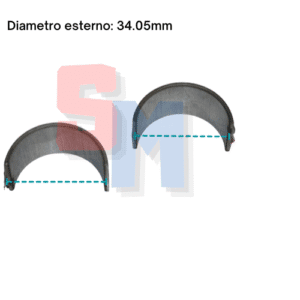BRONZINE TESTA BIELLA YANMAR L48 LA170 0,50mm