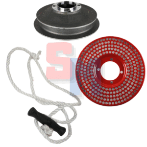 PULEGGIA AVVIAMENTO ALETTE RETE PROTEZIONE VOLANO CORDA 6LD 360 400 435 LDA520