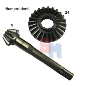 COPPIA CONICA ad. MOTOCOLTIVATORE VALPADANA VMC150 DENTI 9 24