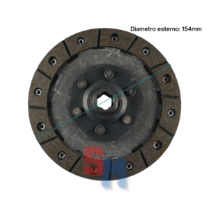 DISCO FRIZIONE VALPADANA VMC14 MAB TRATTORINO 4RM DIAMETRO 154mm DENTI 6 17X14mm