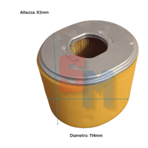ELEMENTO FILTRANTE ALTEZZA 93mm DIAMETRO FORO 40mm, DIAMETRO TOTALE 114mm