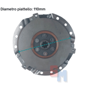 FRIZIONE BIDISCO MOTOCOLTIVATORE GOLDONI DIAMETRO 110mm DENTI 8