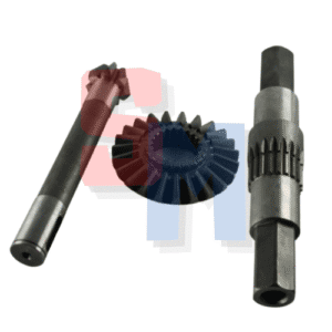 KIT COPPIA CONICA INFERIORE PIGNONE CORONA ALBERO ASSE PORTA FRESA MOTOZAPPA GRIFO 22 DENTI 7 23