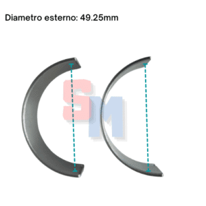 BRONZINA TESTA BIELLA RUGGERINI RF120/130/140 0,25