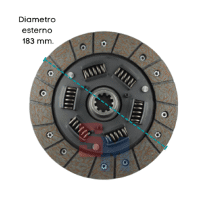 DISCO FRIZIONE PARASTRAPPI LDA80 96 VALPADANA VMC18 PGS D 184mm Z 10 (23X18)