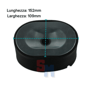 ELEMENTO FILTRO ARIA A SECCO YANMAR L100 LA186 LUNGHEZZA 152mm ALTEZZA 71mm