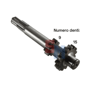 ALBERO ASSE PRIMARIO ad. MOTOCOLTIVATORE SUPER SPECIAL 140 GOLDONI DENTI 9 15
