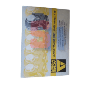 USO MANUTENZIONE RICAMBI ACME ALN 290W 330W