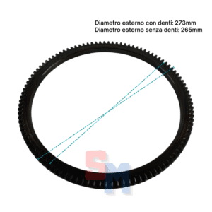 CORONA AVVIAMENTO RUGGERINI RD RF 80 81 90 91 100 120 850  121 MC71 DENTI 109