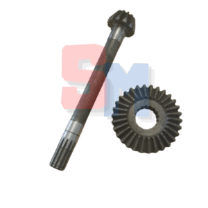 COPPIA CONICA DENTI 12/30 CORONA DIAMETRO ESTERNO 90mm PIGNONE LUNGHEZZA 215mm