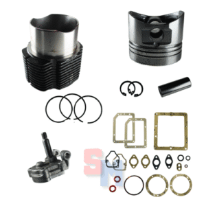 CILINDRO PISTONE SEGMENTI GUARNIZIONI POMPA OLIO LOMBARDINI 6LD400 86mm