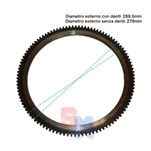CORONA AVVIAMENTO ELETTRICO MOTORE LOMBARDINI LDA450 LDA510 3LD510