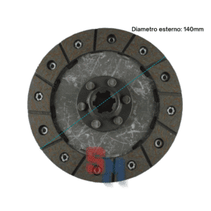 DISCO FRIZIONE LAMPACRESCIA TIPO M DIAMETRO 140mm DENTI 6 20X16mm