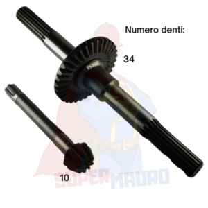 COPPIA CONICA GOLDONI DENTI 10 34 FRESA 50 SENZA BATTENTE