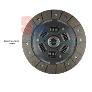 DISCO FRIZIONE CON PARASTRAPPI MOTOCOLTIVATORE GOLDONI UNIVERSAL 233 236 APE REGINA GN40 CARRARO ANTONIO SERIE 700 KING 4800 600 VALPADANA 4RM350 450 D=215mm Z=10 (22X18) RIF. ORIG. 6300038