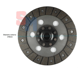 DISCO FRIZIONE ad. NIBBI BRUNO G119S-G219S D=216mm Z=15mm (24X21)