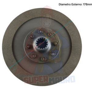 DISCO FRIZIONE DOPPIA BOMBATURA ad. BCS MOTOFALCIATRICE 622/705/715/735 MOTOCOLTIVATORE NIBBI BRUNO MOTOFALCIATRICE D=178 Z=15 (25x21)
