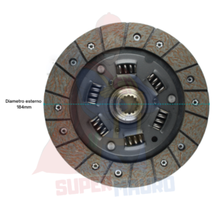 DISCO FRIZIONE CON PARASTRAPPI ad. KUBOTA L5000-B6000 D=184mm Z=14 (20X18)