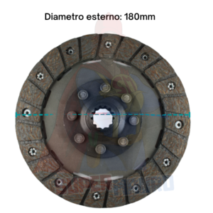DISCO FRIZIONE ad. BERTOLINI 320/330 D=180mm Z=13 (22X19)