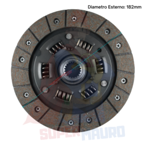 DISCO FRIZIONE CON PARASTRAPPI ad. FERRARI 74/75/76/94/95 ADRIATICA MASTERMAC BERTOLINI YABE 421/ 424/432 D=182mm Z=20 (23x20)