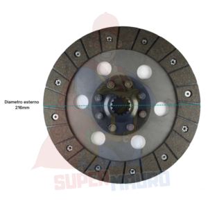 DISCO FRIZIONE ad. NIBBI BRUNO G119S-G219S D=216mm Z=15mm (24X21)