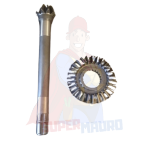 COPPIA CONICA PIGNONE CORONA MOTOCOLTIVATORE BERTOLINI BM 10 10 CV DENTI 10 27