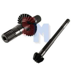 COPPIA CONICA CON ASSE MILLERIGHE INTEGRALE ad. MOTOCOLTIVATORE PASQUALI 598 DENTI 9 26 ALLOGGIO ALBERO CENTRALE CUSCINETTO DIAMETRO 45mm