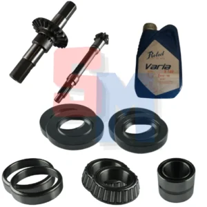 KIT COPPIA CONICA + CUSCINETTI E PARAOLI + OLIO SAE 140 ad. MOTOZAPPA BRUMI SIMPLEX