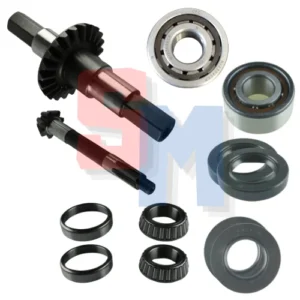 KIT COPPIA CONICA + CUSCINETTI + PAPRAOLI ad. MOTOZAPPA BRUMI UNIVERSAL