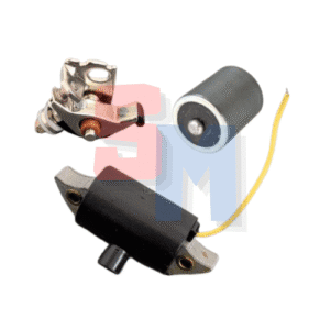 KIT BOBINA CENTRALINA ELETTRONICA INTERNA + CONDENSATORE + CONTATTO RUTTORE ad. MOTORE JLO CM 101 CM125 CM152