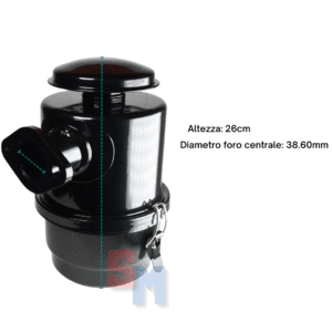 FILTRO ARIA CON CAPPELLO MOTORE LOMBARDINI LDA100 LDA91 LDA96 LDA97 4LD640 4LD705 RIF. ORIG. 3701.139.272