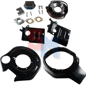 KIT CONVOGLIATORI CON AVVIAMENTO ELETTRICO COMPLETO DI VOLANO MARMITTA E ACCESSORI MOTORE LOMBARDINI LDA450 LDA451 LDA510 3LD450 3LD451 3LD510